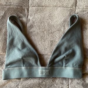 Cotton plunge bralette